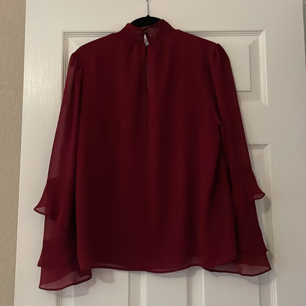Burgundy 1.State Blouse - Picture 4 of 4